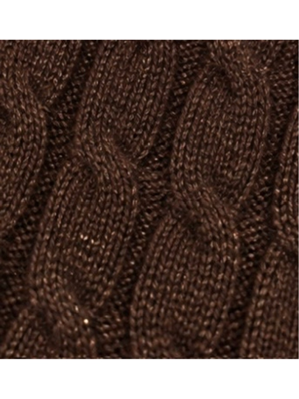Ralph Lauren Cashmere Cable Knit Turtleneck Sweater Brown Metallic Size M New! - Picture 2 of 5
